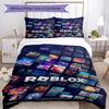 Ensemble de literie Roblox Housse de couette respirante avec taies d'oreiller Linge de lit décoratif pour chambre à coucher Décoration de maison Cadeau d'anniversaire