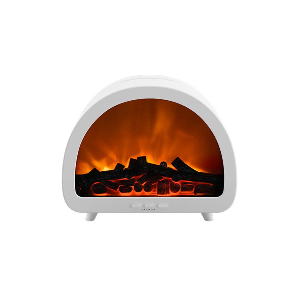 3D Aroma Diffuser with Fireplace Flame Effect RGB Ambient Lighting Remote Control and Long Runtime for Relaxation Spaces