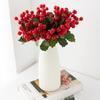 Lifelike Artificial Christmas Berry Branches Handmade Fake Red Berries  Wedding Party