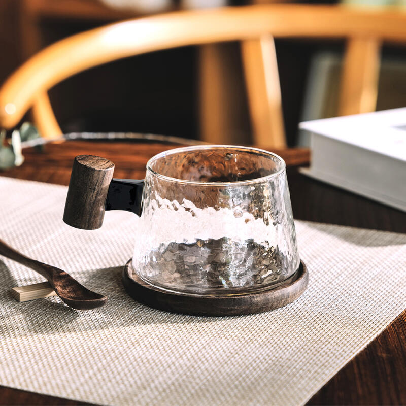 Gowon Gyeosamu Glasbecher + Holzuntersetzer Set of 2, Transparent