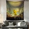Little Nightmares Arazzo da Parete Estetico Appeso a Parete Coperta in Tessuto Stampato Arazzi Decorativi per Camera da Letto Soggiorno Arredamento per la Casa