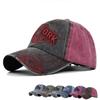 Hip-hop Western Streetwear Hat Adjustable Washed Denim Baseball Hats Vintage Sun Hat  For Man Women