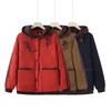 Elegant Hooded Cotton Jacket for Moms - Thick, Fashionable Fall & Winter Outerwear for Middle-Aged and Elderly