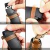 Leather 4 Button Smart Key Fob Cover Case Holder for GMC Sierra Canyon Yukon