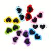 4pcs Fashion Dog Hair Clips Cute Glasses Shaped Hair Clips for Dogs Pets Handmake Pet Dog Hairpin Cute Dog Grooming Accessories