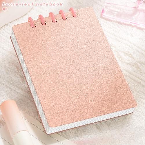 80 Sheets Square Lined A7 Pocket Notebook - High Quality Loose-leaf Mini Diary Book for Student School Supplies