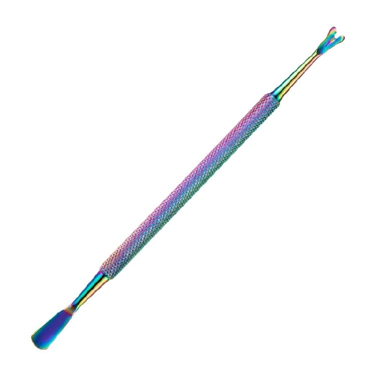 Double Ended Cuticle Pusher Cuticle Trimmer with Fork Nails Polish Remover Cuticle Remover Tool