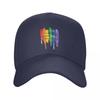 Custom Love Wins Rainbow LGBT Baseball Cap Outdoor Women Unisexs Adjustable Gay Pride Lesbian Dad Hat Summer Snapback Hats