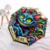 1pc Cheshire Cat Mad Automatic Open/Close Umbrella, Portable Folding Umbrella for Travel, Themed Events, It Is Suitable As a Gift for Various Festival