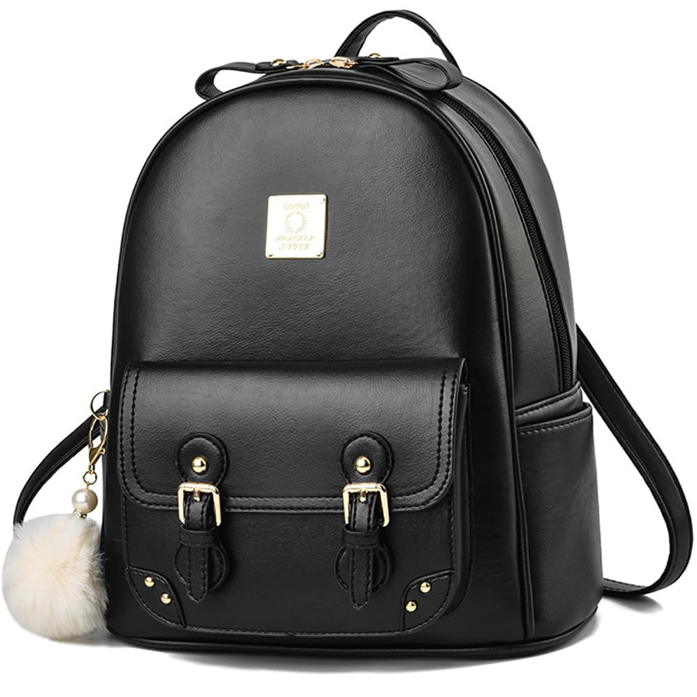 

FUPUONE Women s Backpack, Small and Large, for Girls (Black, Large)