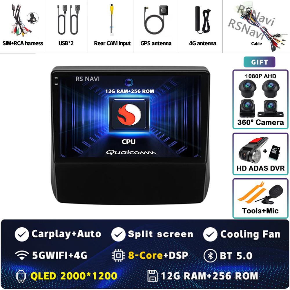 Android 14 Carplay Car Radio For Subaru Forester 5 2018 - 2021Multimedia Video Player Navigation GPS Stereo 2Din DVD 360 Camera