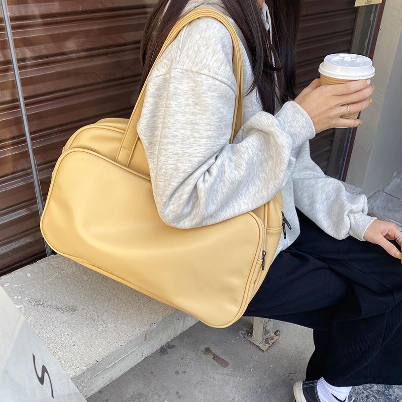 Large Capacity Tote Bag for Women Short-distance Business Trip Shoulder Bag Autumn and Winter New Korean Luggage Bag