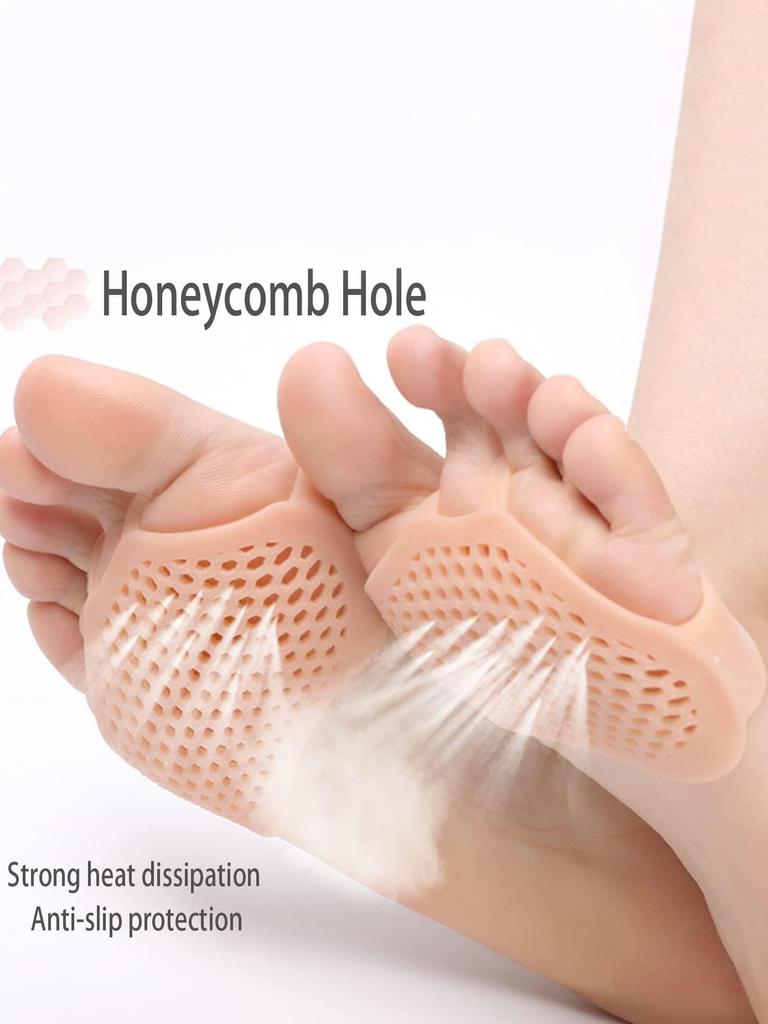 10sets foot pads 2pieces/set of soft gel reusable, wear-resistant foot pads, forefoot cushioning shoes,unisex