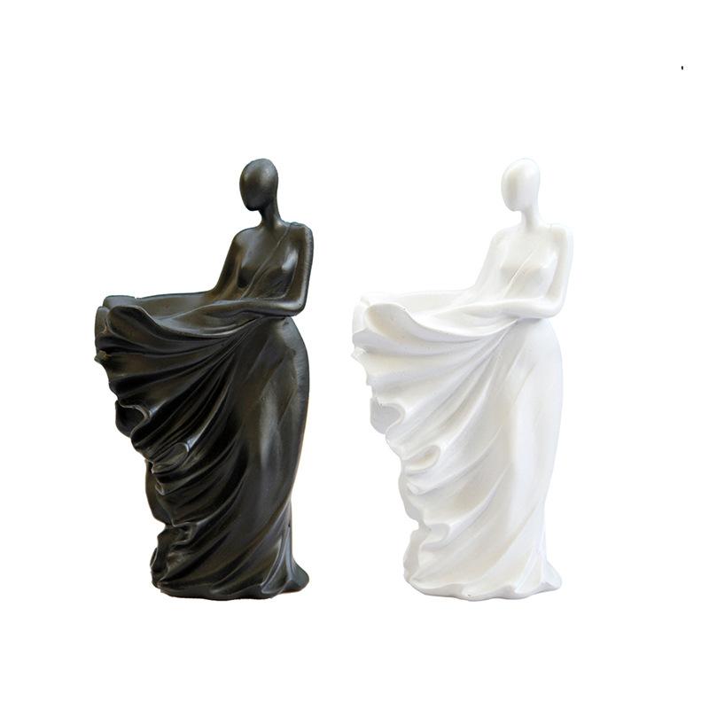 Creative Abstract Art Figure Women's Mysterious Decoration Sculpture Coffee Table Office Figurines Ornaments Home Decor Crafts