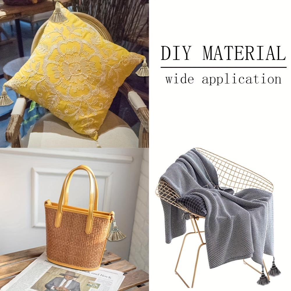 2pcs Elegant Polyester Tassel Handmade Colorful Craft Tassels Charms for Key Chain Straps DIY Accessories, Jewelry Making, Clothing