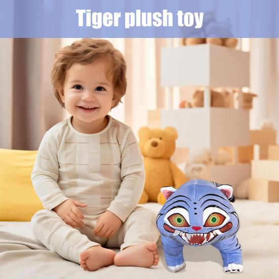 Tiger Plush Toy Soft Stuffed Animal with PP Cotton Filling Chinese Zodiac Inspired Collector's Gift for Kids Adults