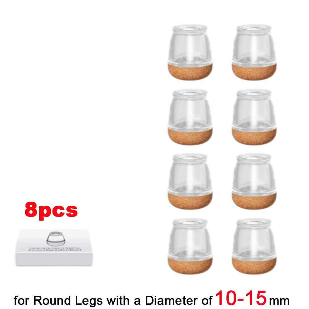 8PCS Thickened Leg Pad Upgraded Felt Table Foot Protective Cover Chair Leg Cover  Table Protection