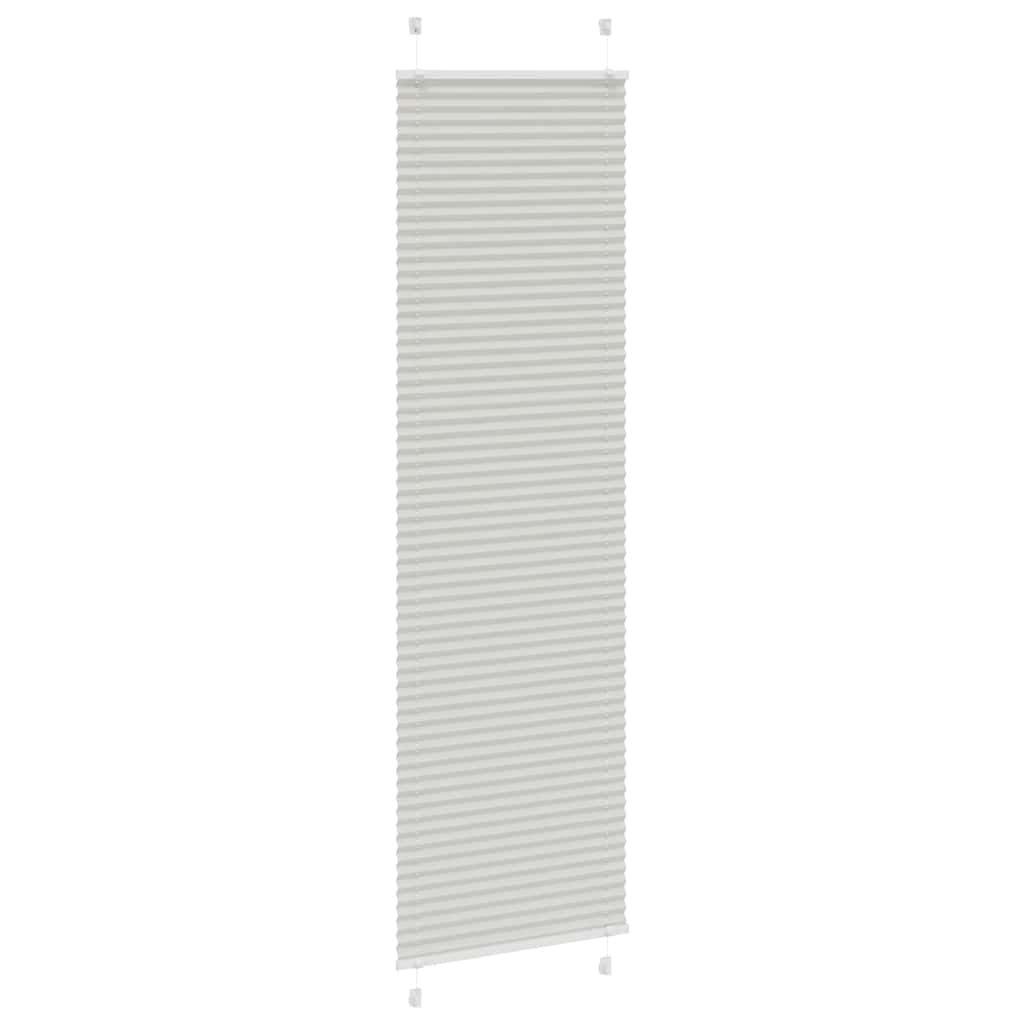 Light Grey Pleated Blind 55X200 Cm Fabric Width 54.4Cm