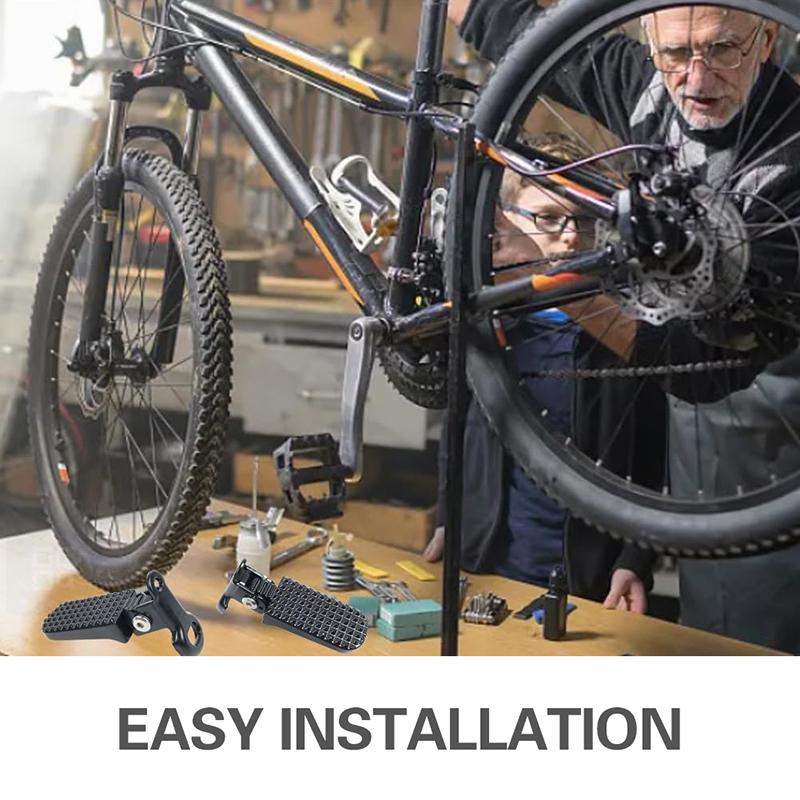 1 Ζεύγος Ποδαρών Ποδηλάτου, Ποδαρών Ποδηλάτου από Κράμα Αλουμινίου Αντιολισθητικών για Αναδιπλούμενο Ποδήλατο και Ποδήλατο Βουνού Ανθεκτικό