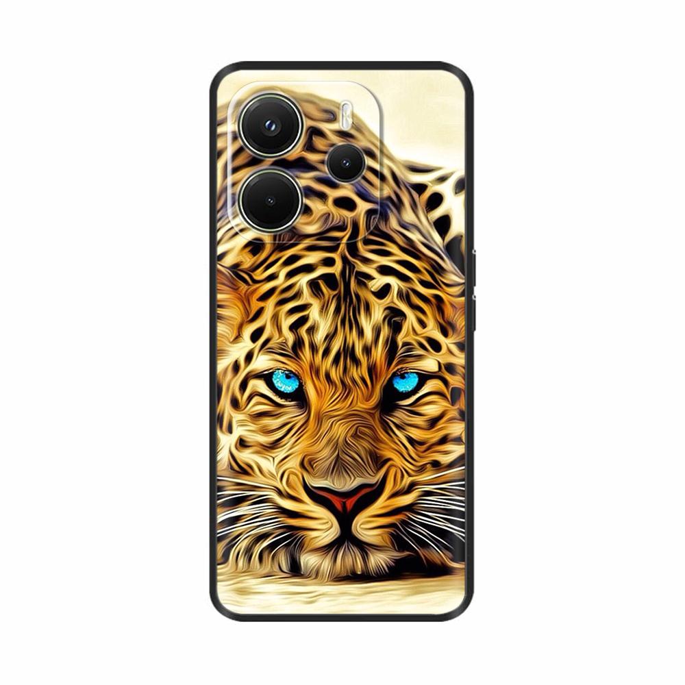 For Xiaomi Redmi Note 14 4G Case Luxury Painted Cover Black Silicone Phone Case For Redmi Note 14 Fundas note14 4G Soft Bumper