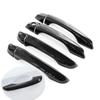 Funduoo for Citroen C4 Cactus 2014 2015 2016 2017 2018 Glossy Black Chrome Car Door Handle Cover Trim Sticker Accessories