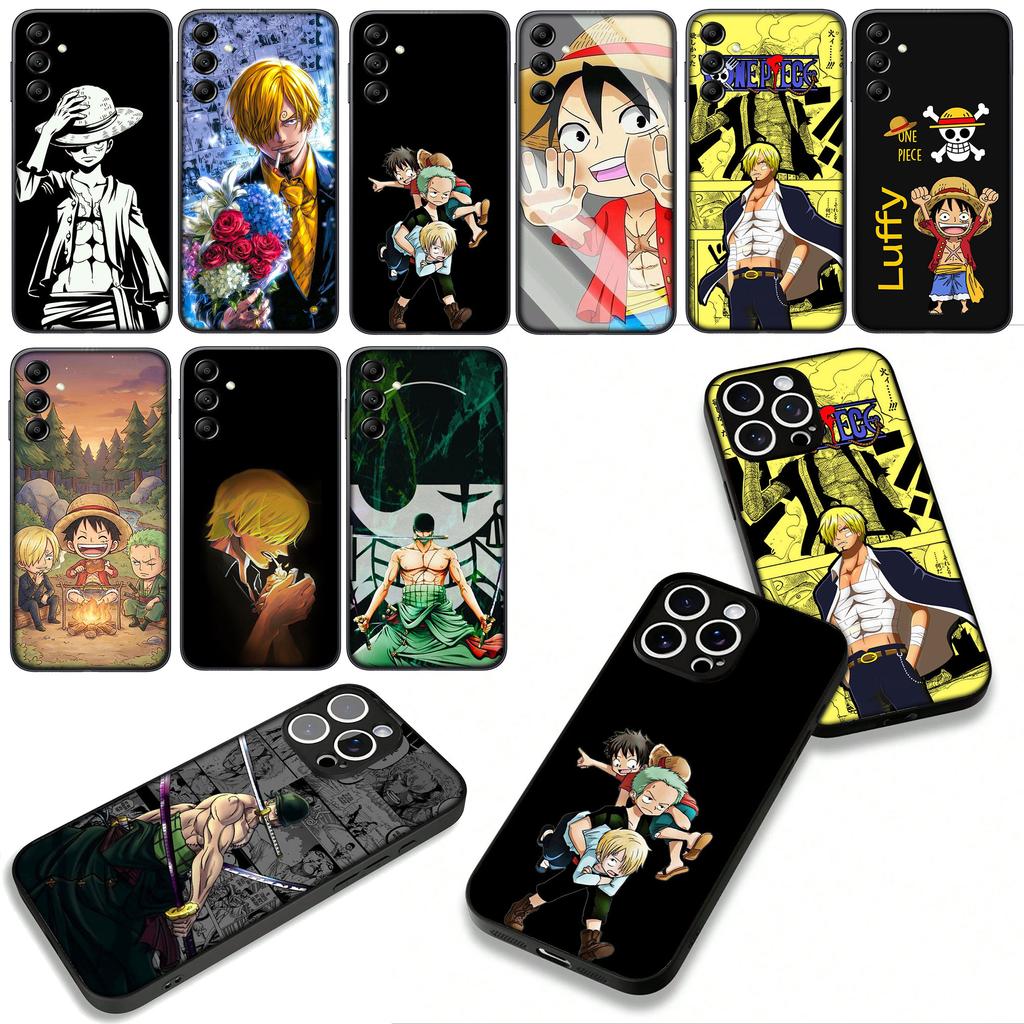 for Samsung Galaxy A36 A17 A26 A07 A35 A54 A53 A13 A33 A34 S8 S9 S20 S21 FE S10 Plus Case Comics One Zoro Piece Sanji Luffy