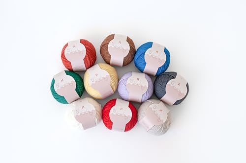 Hamanaka Alpanica Hand Knitting Yarn, Medium Weight, Color 8, Green, 30g, Approx. 140m, 5 Balls, Set of 3887