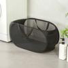Folding Folding Laundry Basket Mesh Storage Basket Handle Household Laundry Hamper  Home