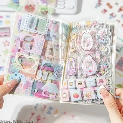 2Style 20Pcs/bag Colorful Time PET Cut Film Sticker Book DIY Handbook Scrapbook Photo Frame Envelope Phone Case