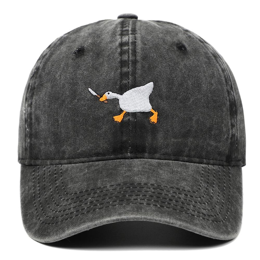 Embroidery Goose Trucker Hat Adjustable Snapback Hat Fashion Duck Tongue Hat  Men