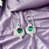 Chrome Diopside Gemstone 925 Sterling Silver Jewelry Handmade Hook Earrings3.0" EE-117-2