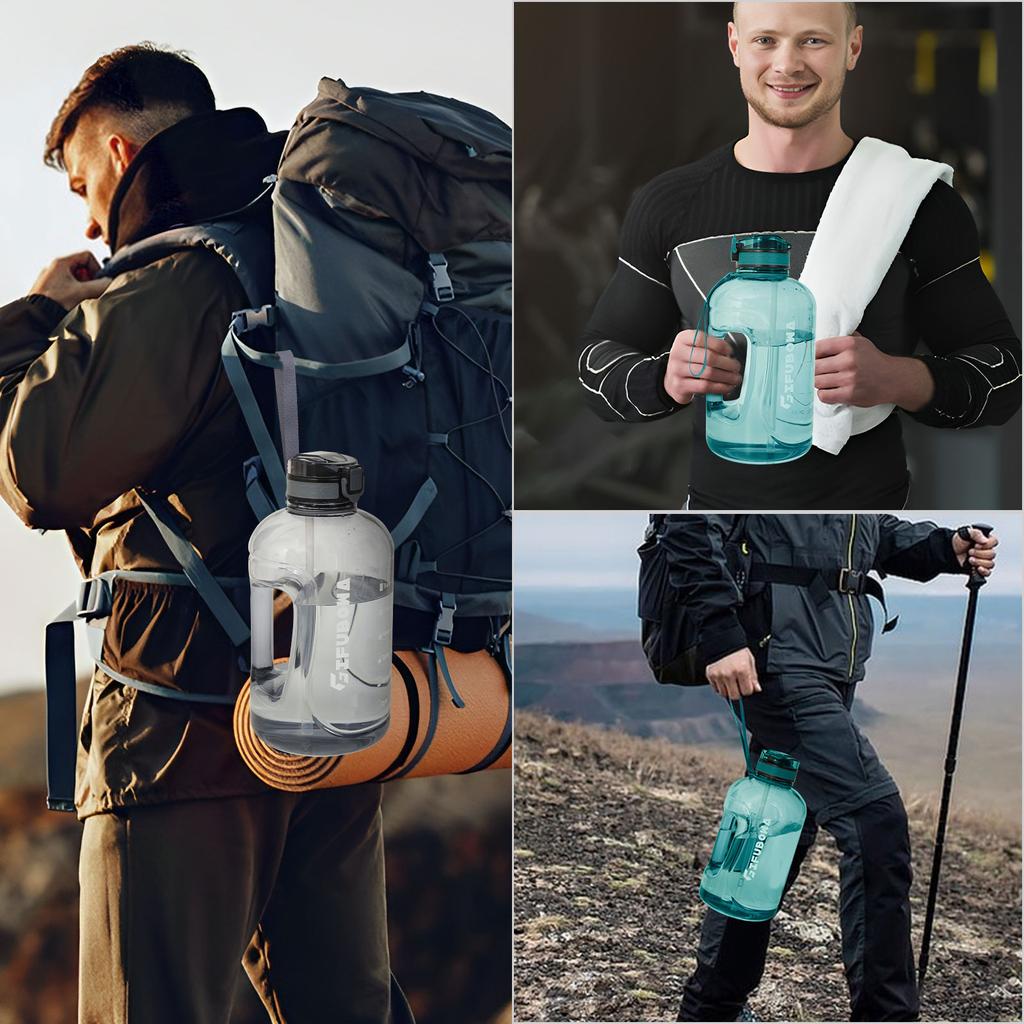 3L velkokapacitní sportovní láhev na vodu venkovní fitness konvice plastový hrnek na pití vody přenosný pro studenty tělocvičnu velký džbán