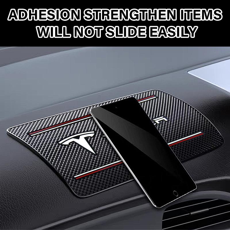 1 ks Znak auta Protiskluzová podložka Držák telefonu Protiskluzová podložka Car Stlying Pro Tesla Model 3 Model X S 2016-2023 Model Y Nálepky TM3 TMX