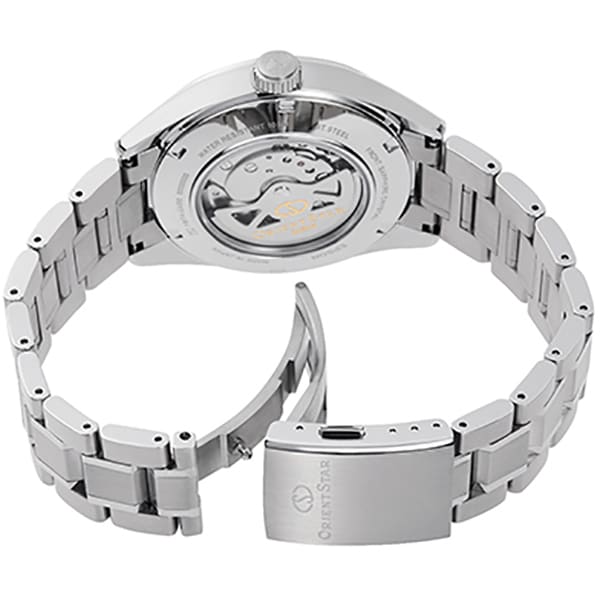 Orient Men's RK-AV0114E (STAR Men's Metal Band Modern Skeleton) Round Watch Stainless Steel