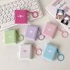 Pockets Portable Keychain Jewelry Photos Holder 1/2 Inch Mini Photo Albums For Photos Cards Small Album Book Photocard Holder