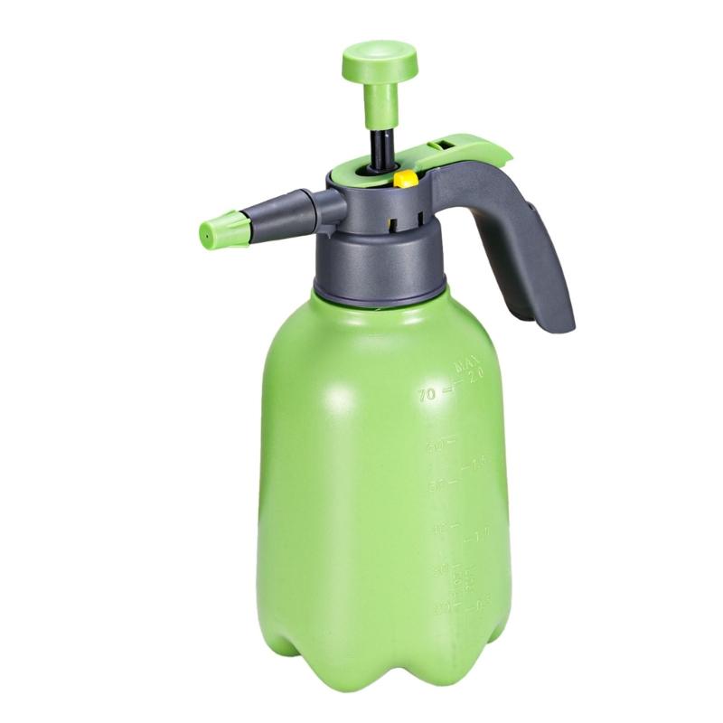 High Pressure Sprays Watering Can With Comfortable Handle and Adjustable Nozzles for Garden Plant Cleaning зелёный