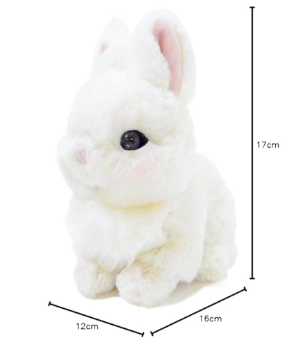 Sun Lemon Lapinu Dwarf Hotto Plush Animal Rabbit P-4562, 14.9 x 9 x 17.3 cm