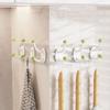 Wall Mounted Mushroom Hooks Self Adhesive Sticky Hooks Creative Clothes Hooks  Living Room