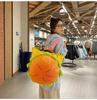 2025 Summer Cute Hamburger Cartoon Backpack for Women - Large Capacity, Double Shoulder Bag