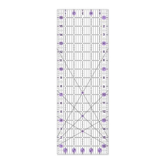 Quilting Ruler Acrylic Sewing Ruler Transparent Quilting Template Cutting Ruler for Quilting Squares Patchwork Beginners Sewing Crafts