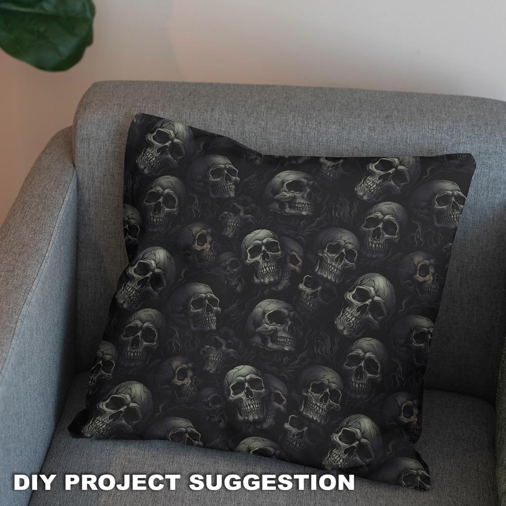 Outdoor Decorative Fabrics Oxford - Motif The Skull I Dx4495