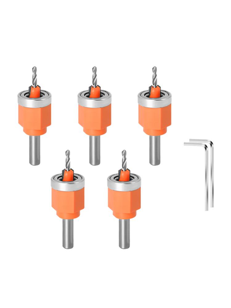Forstner Bit Set with Edge Banding Punching Pliers Countersink Drill Bit Woodworking Screw Extractor Demolition Wood Drilling