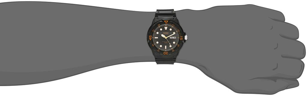Casio Standard Analog Watch Imported Model MRW-200H-1EV, Black, Men's,