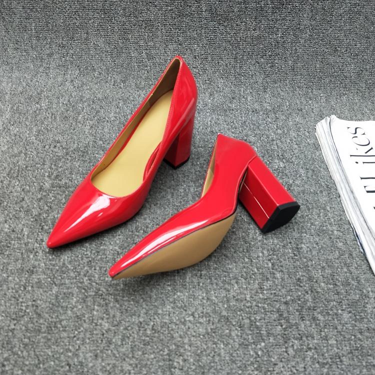 Fashion Beige High Heels Chunky Sandals Brief Pumps Bridal Shoes Clogs for Women Shallow Mouth Pointed Wedge 12cm Block Sweet Spring Bri