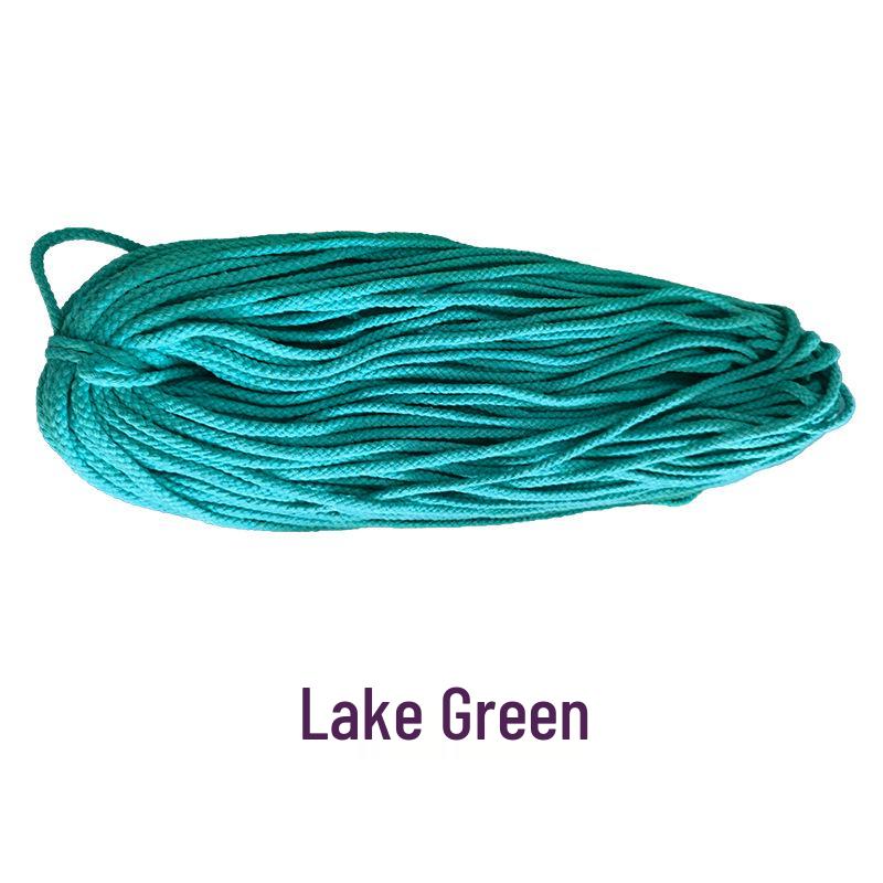 5mm Eight-Strand Hollow Cotton Rope for Handmade Weaving, Thick Drawstring Closure, Colored Pull Rope