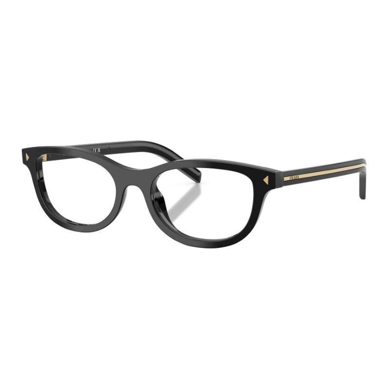 Prada Brand Logo Design Acetate Square Optical Glasses Women Black Black 50 basic packaging-glasses case + packaging box
