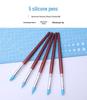 5-Piece Polymer Clay and Sculpture Tool Set - Silicone Art and Painting Materials with Wooden Stick and Pen