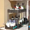 Under Sink Organizer Pull Out Storage Rack Multi-Functional Kitchen Shelf