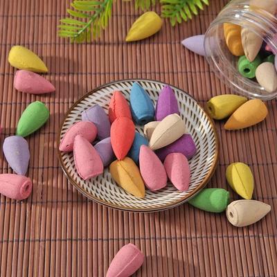 Natural Backflow Incense Cones Mixed Sandalwood Lavender Rose Jasmine Osmanthus Fragrant Cone for Spa Yoga