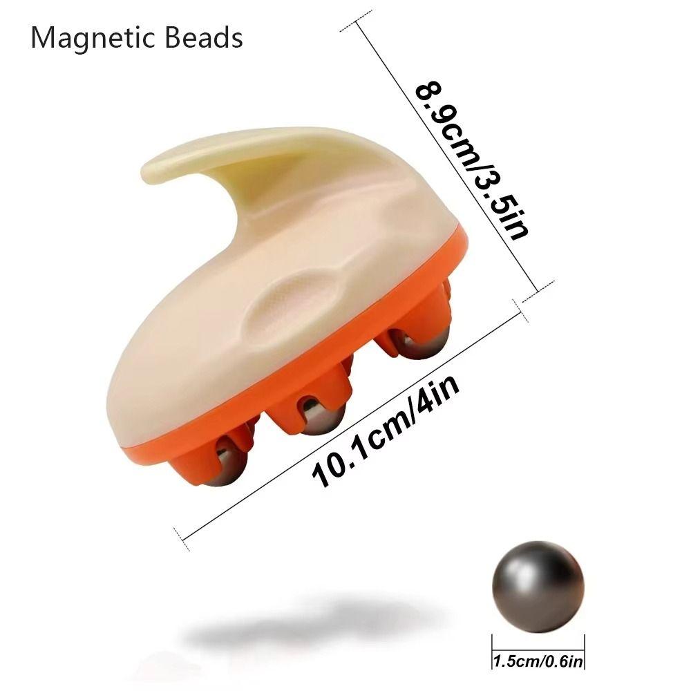 7 Bead Ball Hand Held Massager 360-degree Metal Roller Face Lifting Cellulite Massage Magnetic Beads Muscle Pain Relief Massage